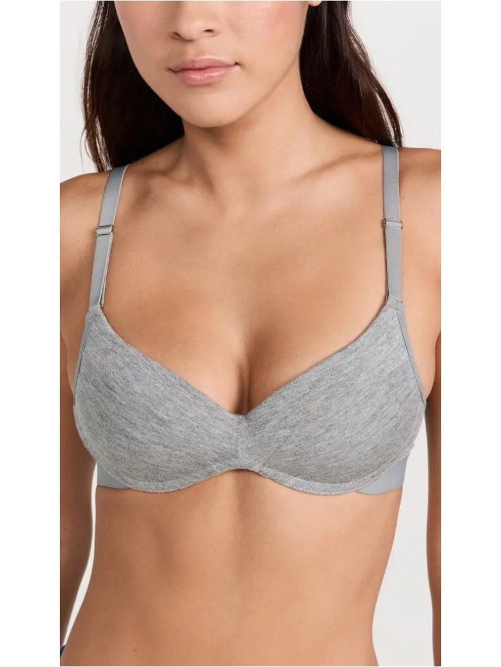 Lively The All Day No Wire Gray Push Up Bra 34C